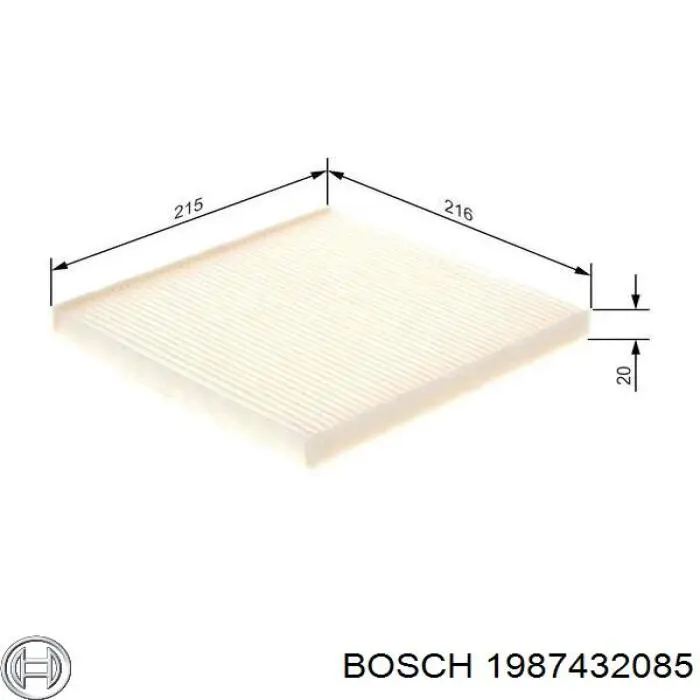Повітряний фільтр салону Bosch 1987432085
