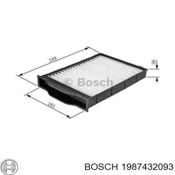 Фільтр салону 1987432093 Bosch