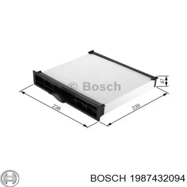 1987432094 Bosch Внутрішньосалонний фільтр