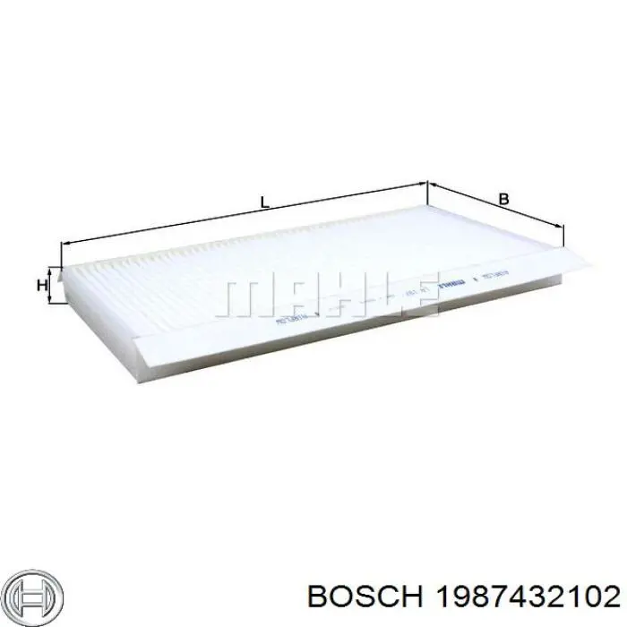 Купити 1987432102 Bosch Фільтр салону вугільний