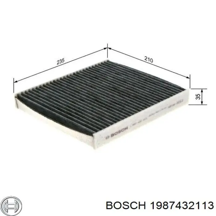 1987432113 Bosch Внутрішньосалонний фільтр