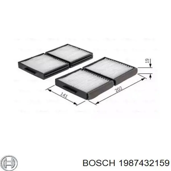 1987432159 Bosch фільтр салону