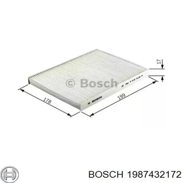 1987432172 Bosch фільтр салону