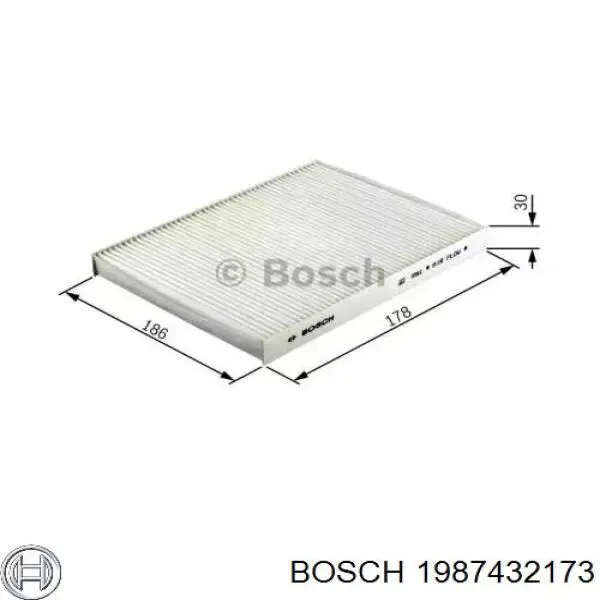 1987432173 Bosch Внутрішньосалонний фільтр