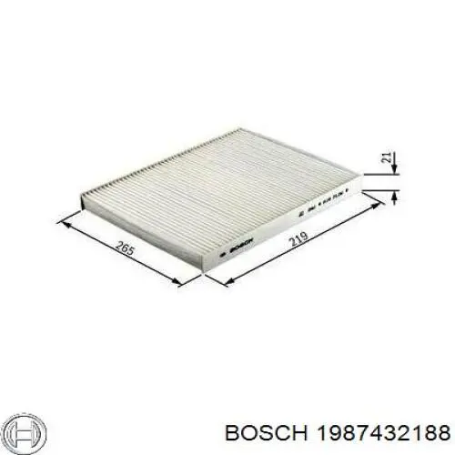 1987432188 Bosch фільтр салону