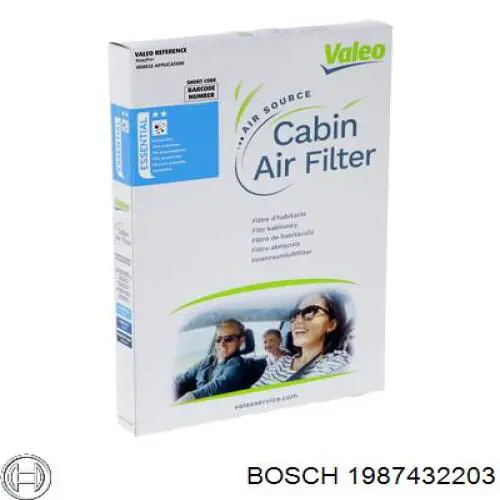 Купити 1987432203 Bosch Фільтр салону вугільний