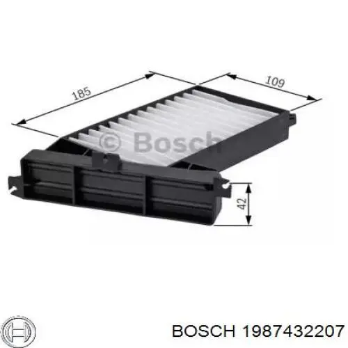 Фільтр салону 1987432207 Bosch