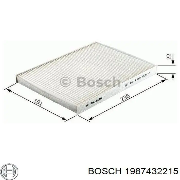 1987432215 Bosch фільтр салону