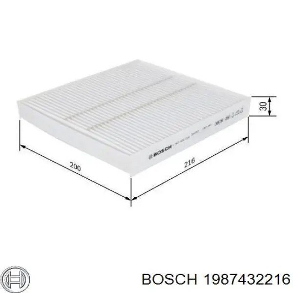 1987432216 Bosch фільтр салону