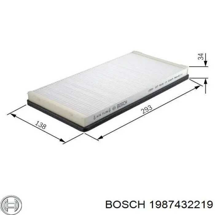 1987432219 Bosch фільтр салону