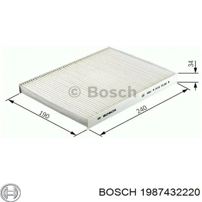 1987432220 Bosch фільтр салону