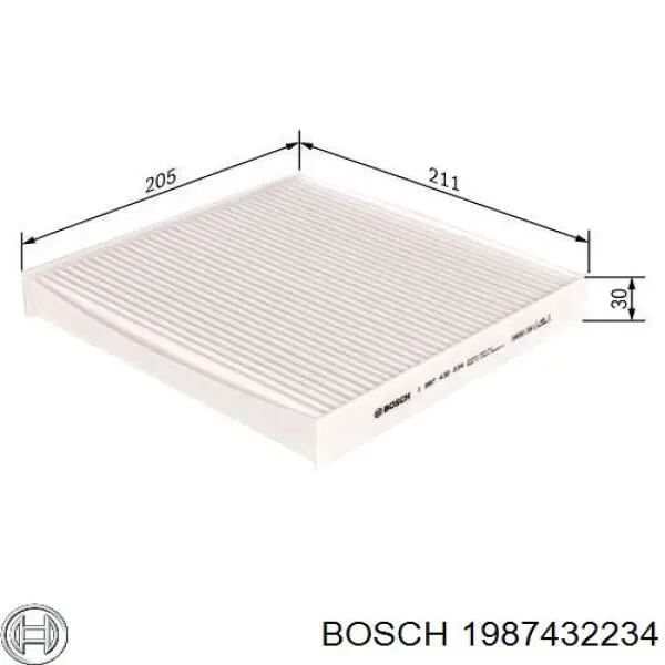 1987432234 Bosch фільтр салону