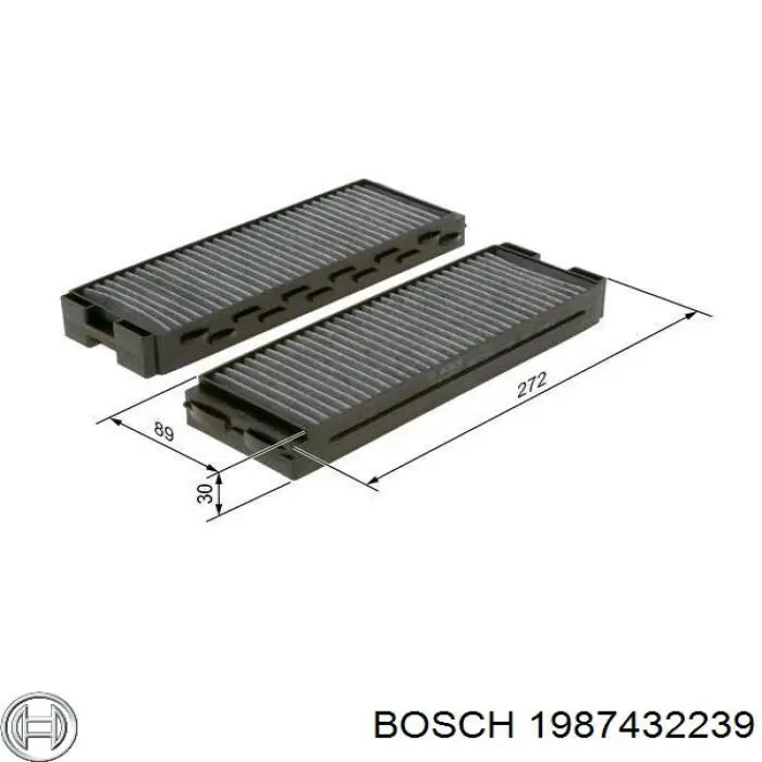 1987432239 Bosch фільтр салону