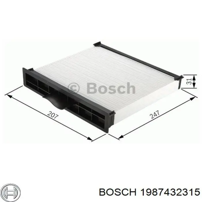 1987432315 Bosch фільтр салону