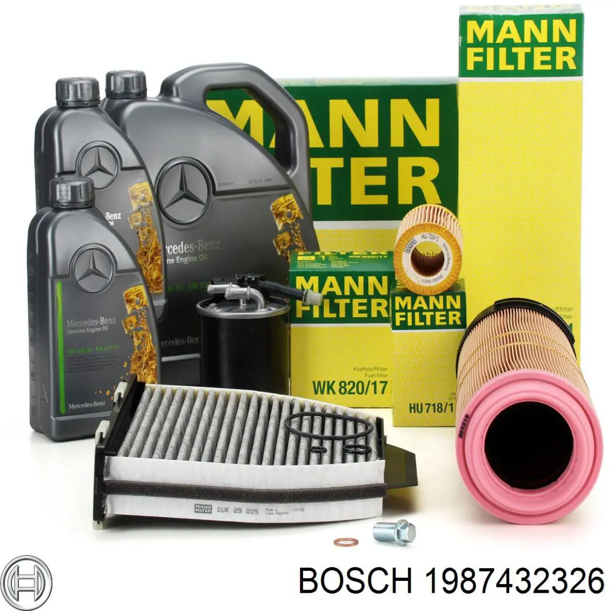 Фільтр повітряний обігрівача Bosch 1987432326 ціна, від 15.58 USD