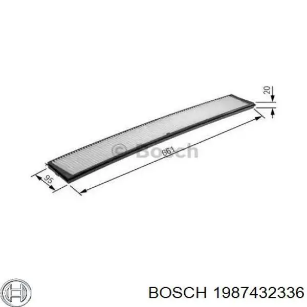 Фільтр салону 1987432336 Bosch