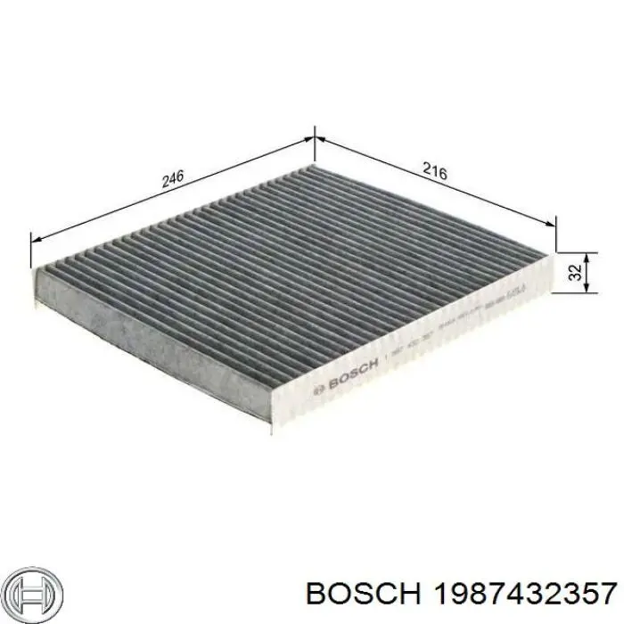 Повітряний фільтр салону Bosch 1987432357