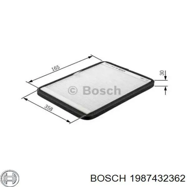 1987432362 Bosch фільтр салону