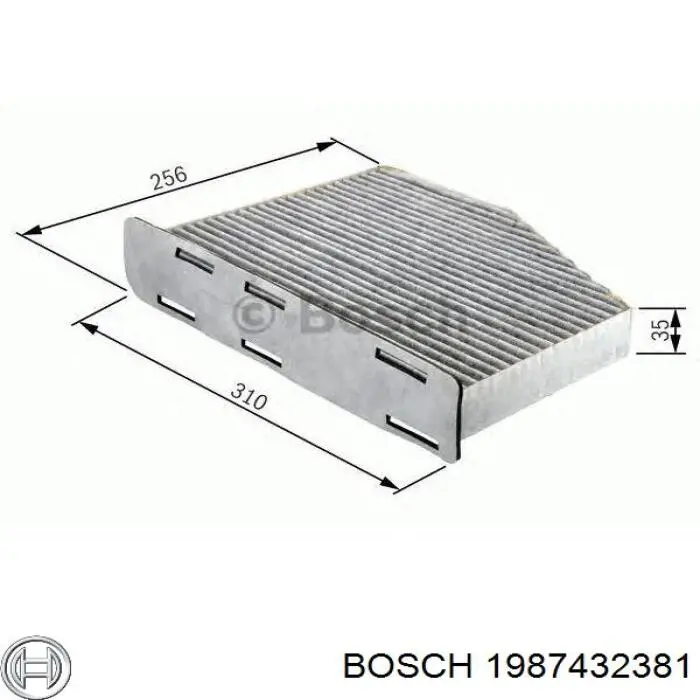 Фільтр салону 1987432381 Bosch