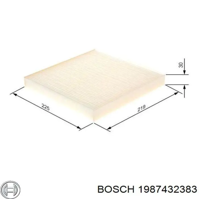 1987432383 Bosch Внутрішньосалонний фільтр