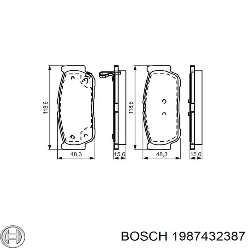 1987432387 Bosch Внутрішньосалонний фільтр