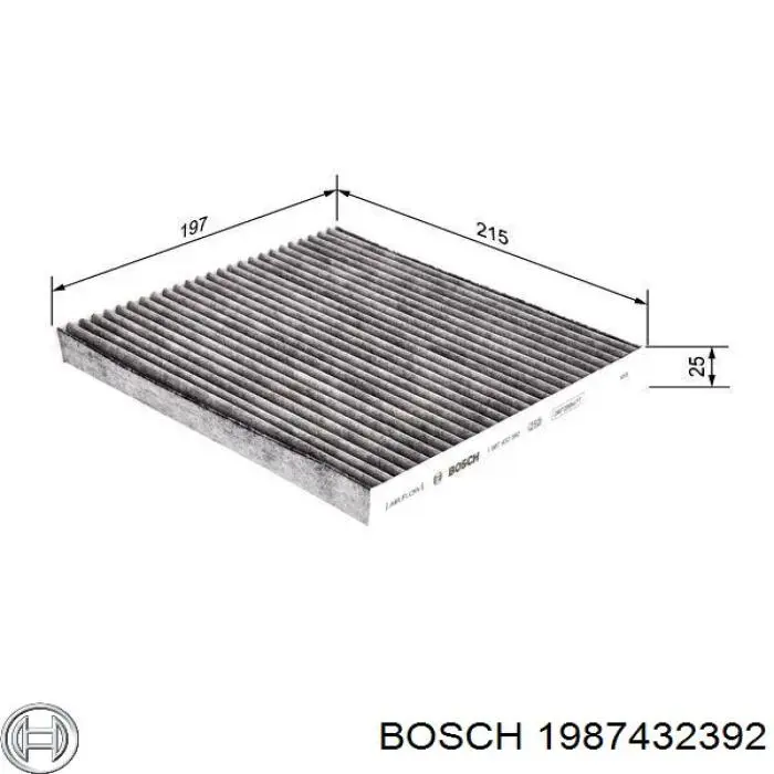 1987432392 Bosch фільтр салону