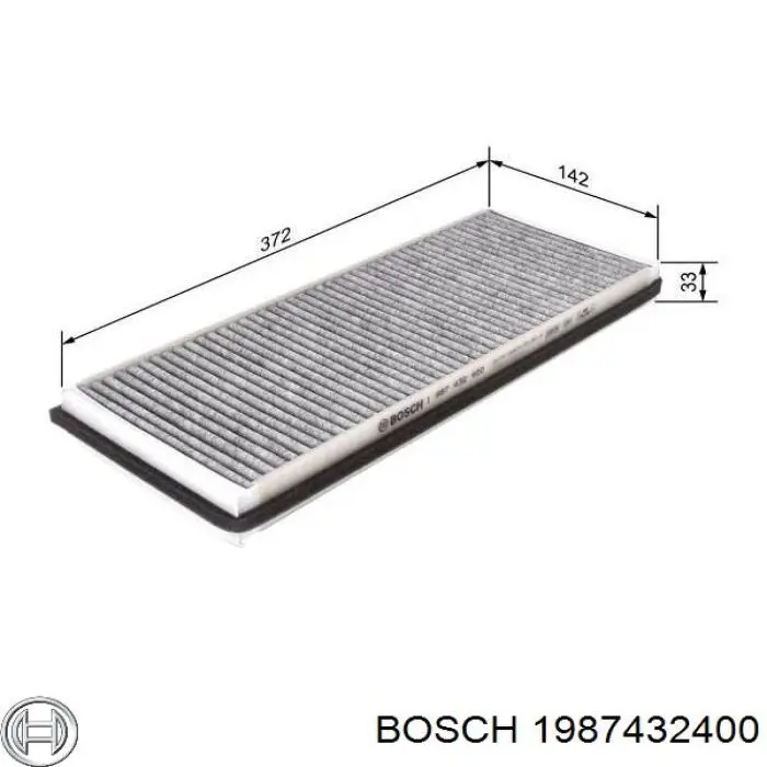 1987432400 Bosch фільтр салону