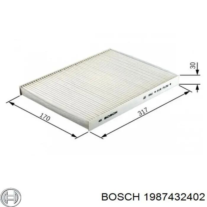1987432402 Bosch Внутрішньосалонний фільтр
