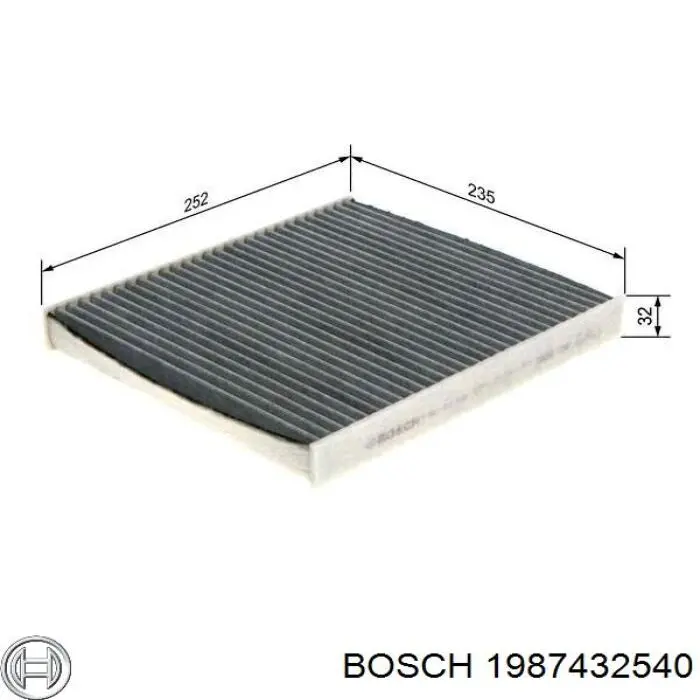 1987432540 Bosch Внутрішньосалонний фільтр