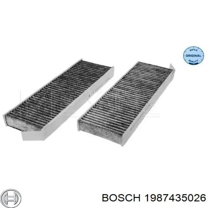 Фільтр повітряний обігрівача Bosch 1987435026 ціна, від 10.61 USD