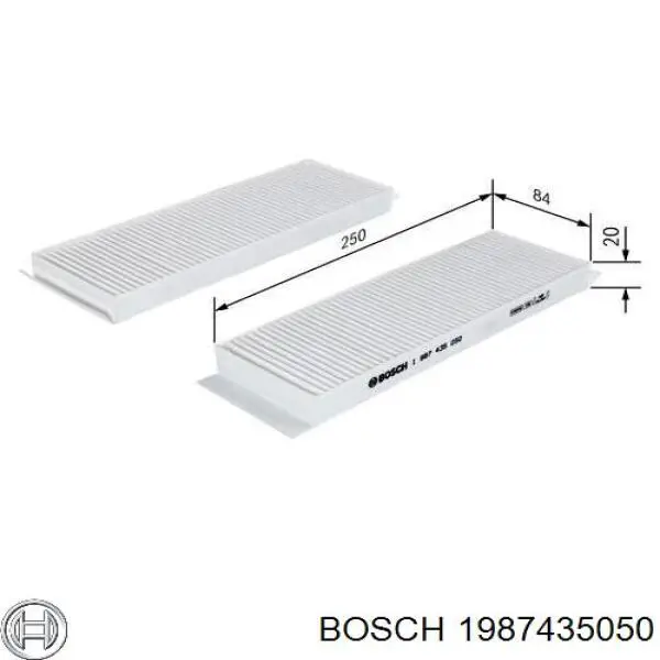 1987435050 Bosch фільтр салону