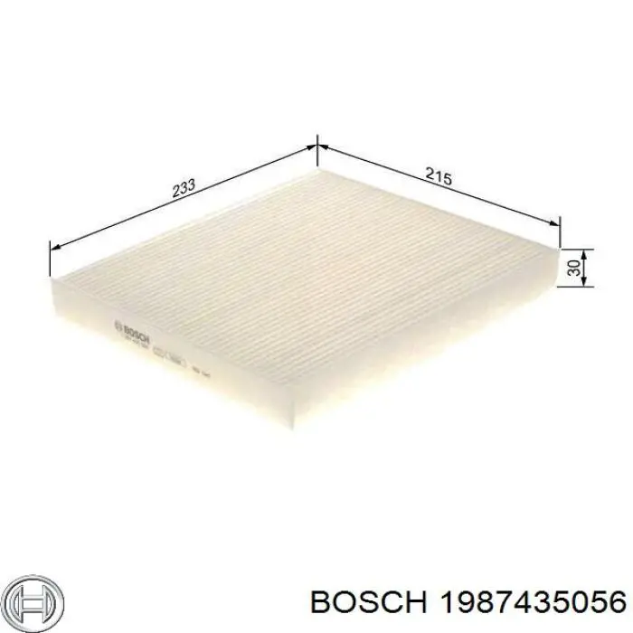 Фільтр салону 1987435056 Bosch