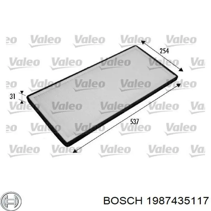 1987435117 Bosch Внутрішньосалонний фільтр