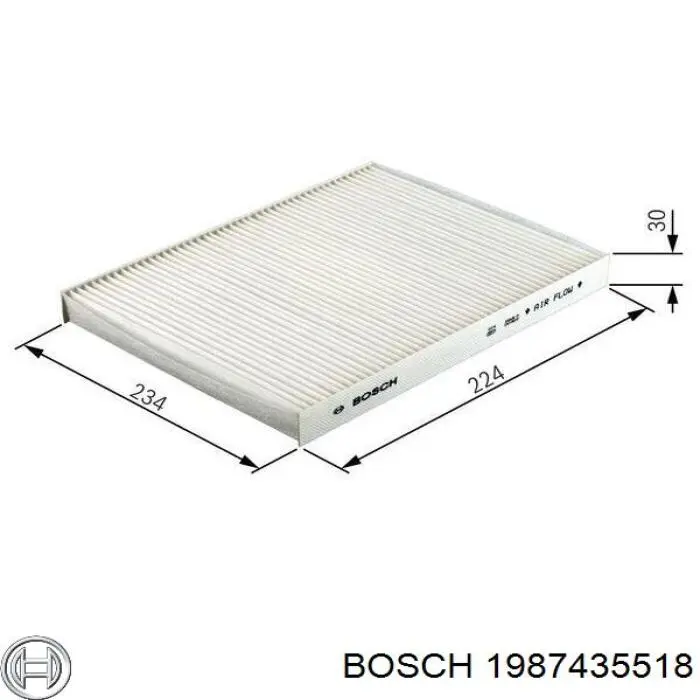 Повітряний фільтр салону Bosch 1987435518