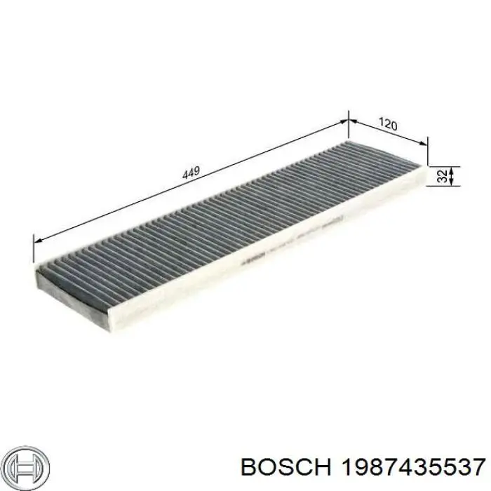 Фільтр салону 1987435537 Bosch