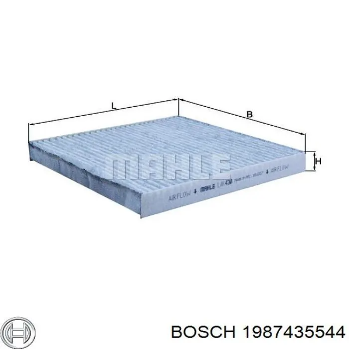 1987435544 Bosch Внутрішньосалонний фільтр