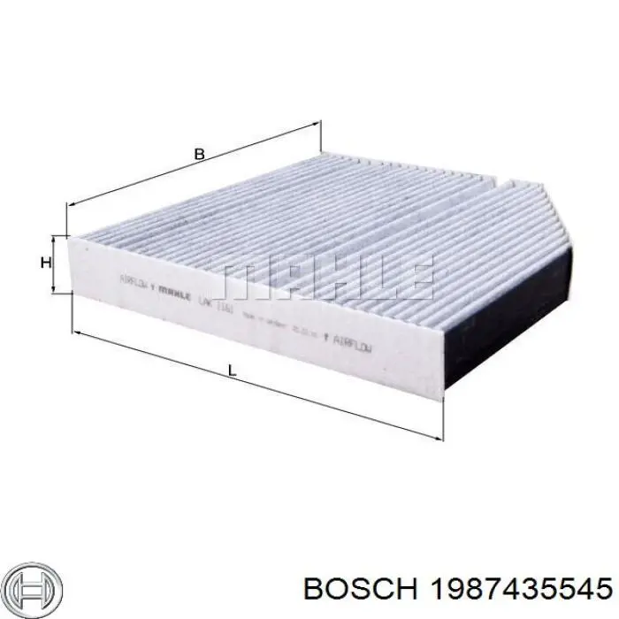 Купити 1987435545 Bosch Фільтр салону вугільний