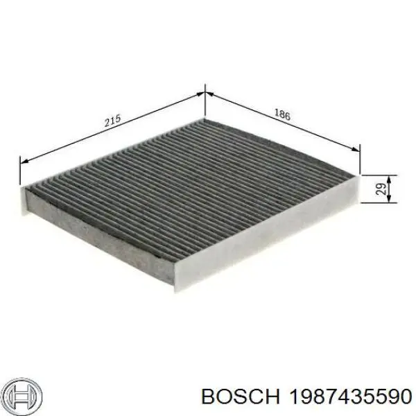 Повітряний фільтр салону Bosch 1987435590