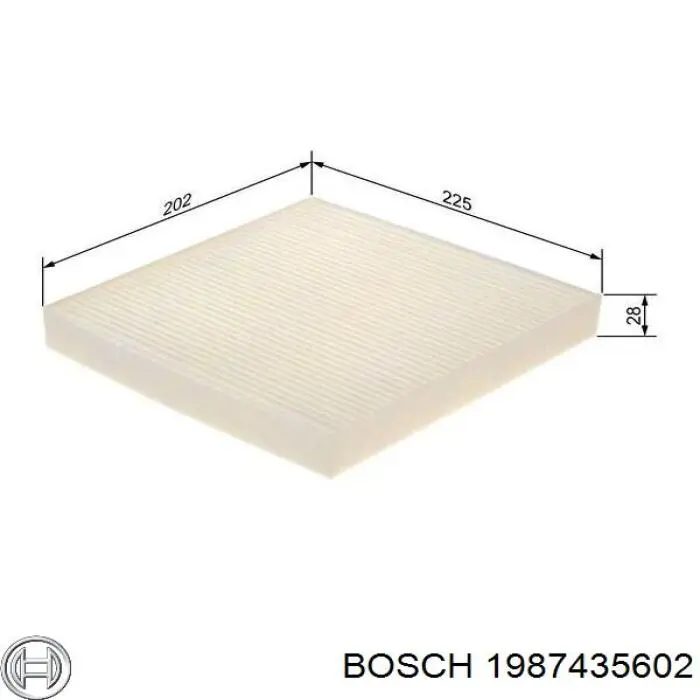 Фільтр салону 1987435602 Bosch