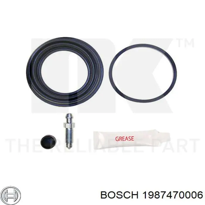 1987470006 Bosch ремкомплект супорту гальмівного переднього