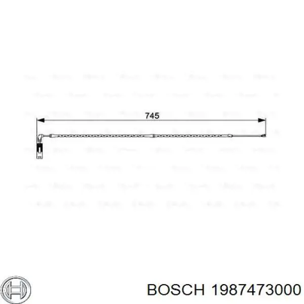1987473000 Bosch датчик зносу гальмівних колодок, передній