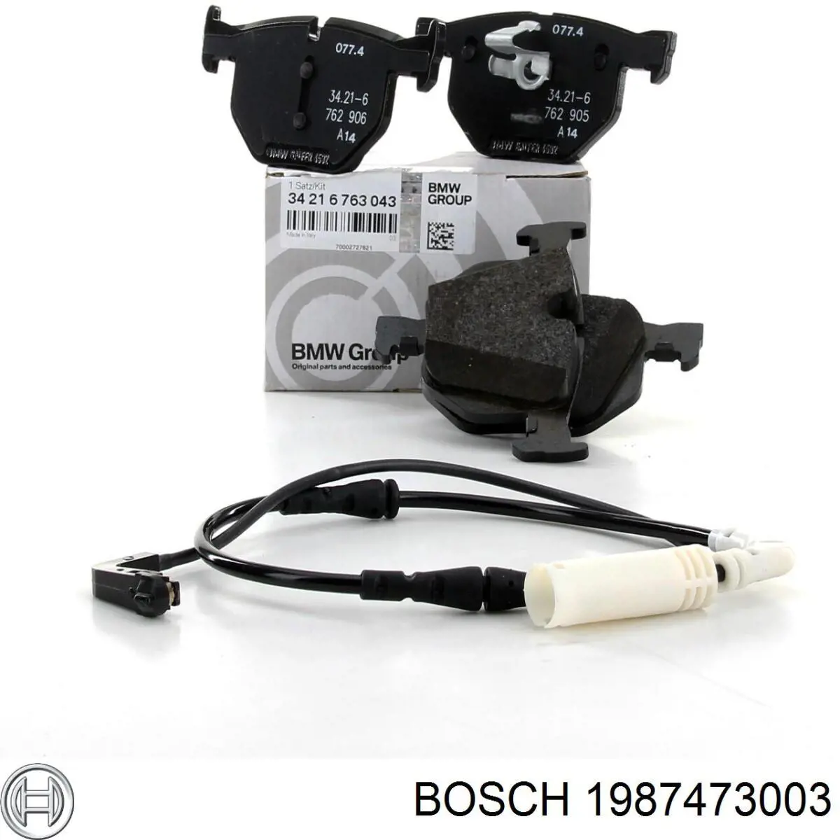Датчик зносу гальмівних колодок, задній Bosch 1987473003 ціна, від 9.33 USD