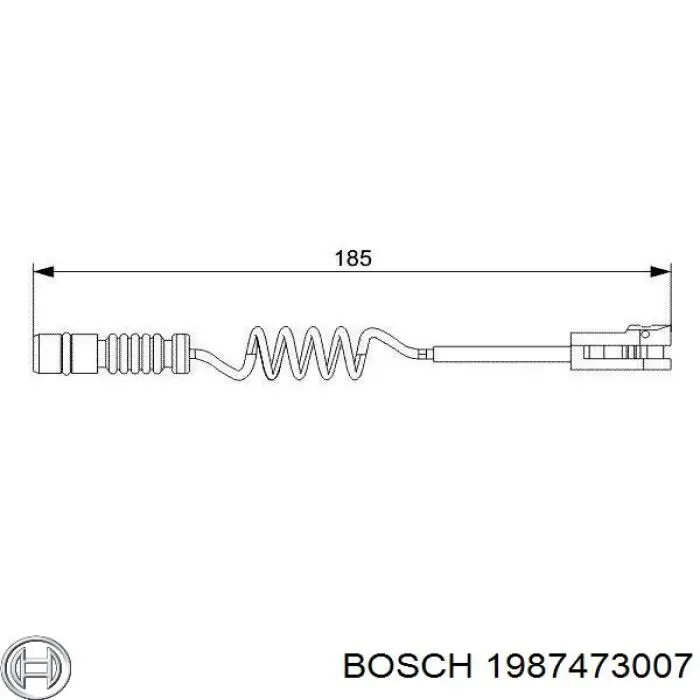 Купити 1987473007 Bosch Сигналізатор знос гальмівних колодок