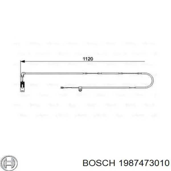 1987473010 Bosch датчик зносу гальмівних колодок, задній