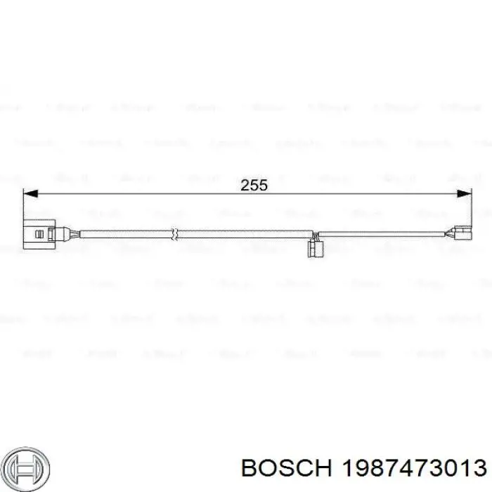 1987473013 Bosch датчик зносу гальмівних колодок, задній