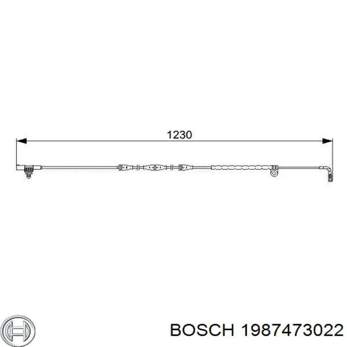 1987473022 Bosch датчик зносу гальмівних колодок, передній