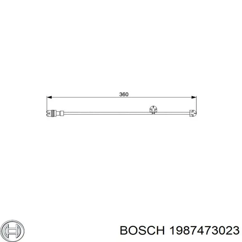 Датчик зносу гальмівних колодок, передній лівий Bosch 1987473023