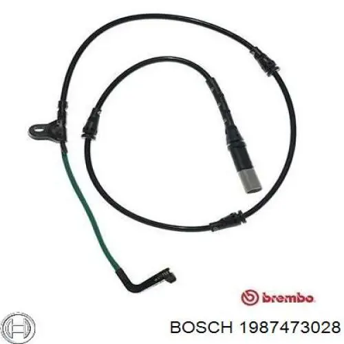 Сигналізатор знос гальмівних колодок Bosch 1987473028 ціна, від 10.00 USD