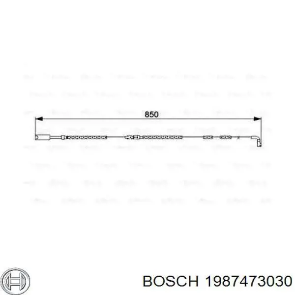 Датчик зносу гальмівних колодок, передній Bosch 1987473030