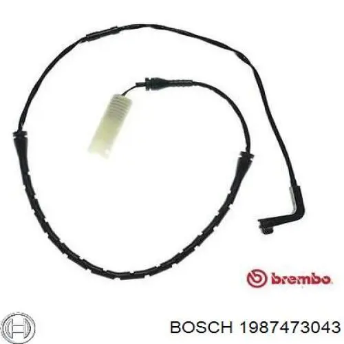 Датчик зносу гальмівних колодок, передній 1987473043 Bosch